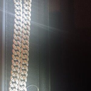 1.5 Ctw. 925 AUTHENTIC DIAMOND NECKLACE STERLING SILVER